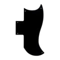 Gibson SG 61' Reissue Half Face Pickguard - 1-Ply Black - Ploutone