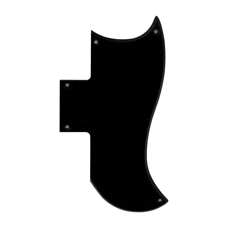 Gibson SG 61' Reissue Half Face Pickguard - 1-Ply Black - Ploutone