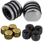 Chrome Alloy Guitar Knobs, 18 Spline Metric 6mm - Silver - Ploutone