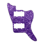 Jazzmaster HH Pickguard - Pickup and Screw Holes Only (No Controls) - 4-Ply Purple Pearl - Ploutone