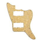 Jazzmaster HH Pickguard - Pickup and Screw Holes Only (No Controls) - 4-Ply Cream Pearl - Ploutone