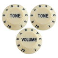 Electric Guitar Control Knobs, 24 Spline Imperial - Ivory & Black Default Title - Ploutone
