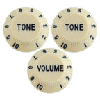 Electric Guitar Control Knobs, 24 Spline Imperial - Ivory & Black Default Title - Ploutone
