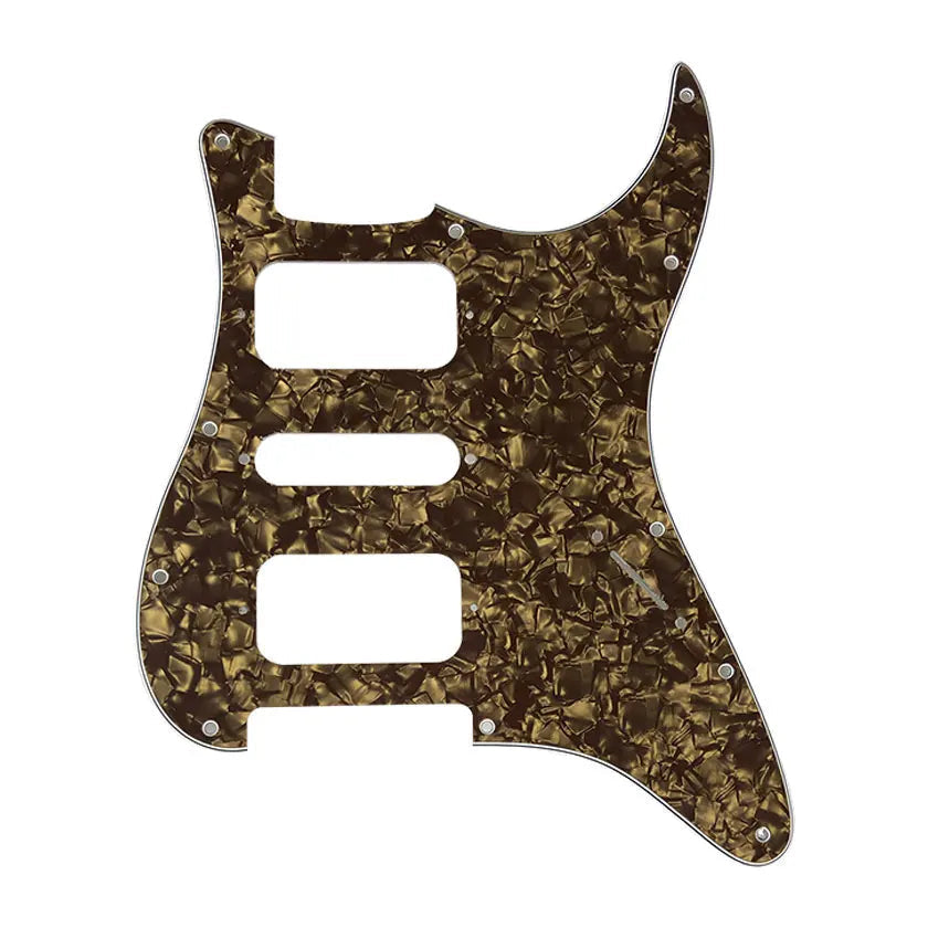 For USA\Mexico Fd Strat 11 Screw Holes HSH Two Deluxe Humbuckers Single St Guitar Pickguard No Control Hole Scratch Plate  from Ploutone