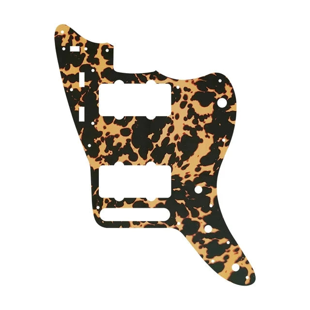 Jazzmaster Pickguard 13-Hole for Fender USA & MIM - 4-Ply Leopard Print Pickguards from Ploutone