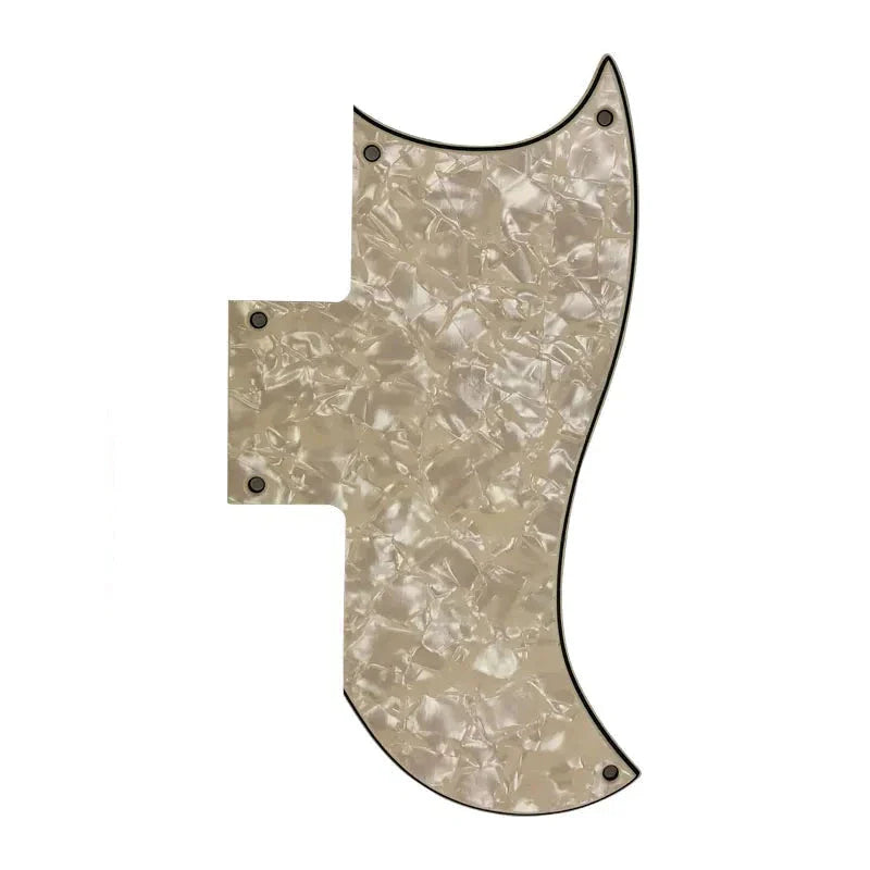 Gibson SG 61' Reissue Half Face Pickguard - 4-Ply Parchment Pearl  from Ploutone