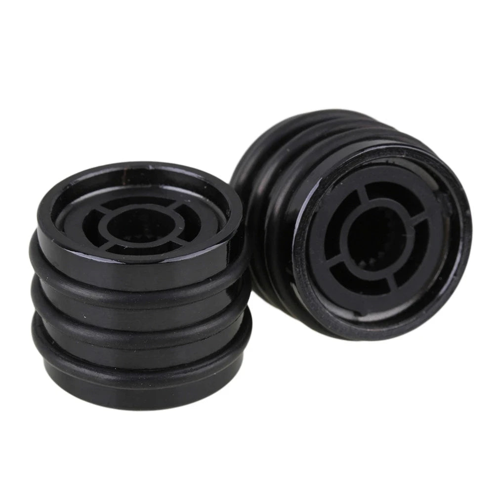 Chrome Alloy Guitar Knobs, 18 Spline Metric 6mm - Black Default Title - Ploutone