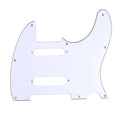 Nashville Telecaster Pickguard 8-Hole SSS - 3-Ply White - Ploutone