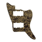 Jazzmaster HH Pickguard - Pickup and Screw Holes Only (No Controls) - 4-Ply Brown Pearl - Ploutone