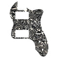 72' Thinline Telecaster Pickguard – 20+ Colors 4-Ply Black & White Shell - Ploutone