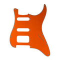 Fender Stratocaster HSS Pickguard (Open Humbucker) - 4-Ply Orange HSS Stratocaster Pickguards from Ploutone