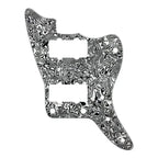 Jazzmaster HH Pickguard (No Upper Controls) - White Pearl Shell - Ploutone