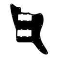 Jazzmaster HH Pickguard - Pickup and Screw Holes Only (No Controls) - 3-Ply Black - Ploutone