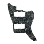 Jazzmaster HH Pickguard - Pickup and Screw Holes Only (No Controls) - 4-Ply Black Pearl - Ploutone