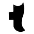 Gibson SG 61' Reissue Half Face Pickguard - 3-Ply Black - Ploutone