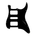 11-Hole HSH Strat Pickguard (No Control Holes) - 20+ Colors 3-Ply Black - Ploutone