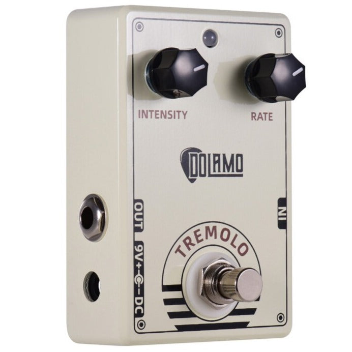 cheap tremolo pedal Dolamo D-13 Vintage Style Tremolo Guitar Effect Pedal with Intensity and Rate Controls True Bypass Design for Electric Guitar