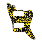 Jazzmaster HH Pickguard - Pickup and Screw Holes Only (No Controls) - Yellow Tortoise - Ploutone