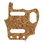 10-Hole SS Jaguar Pickguard for MIJ Fender - 20+ Colors 4-Ply Orange Shell - Ploutone