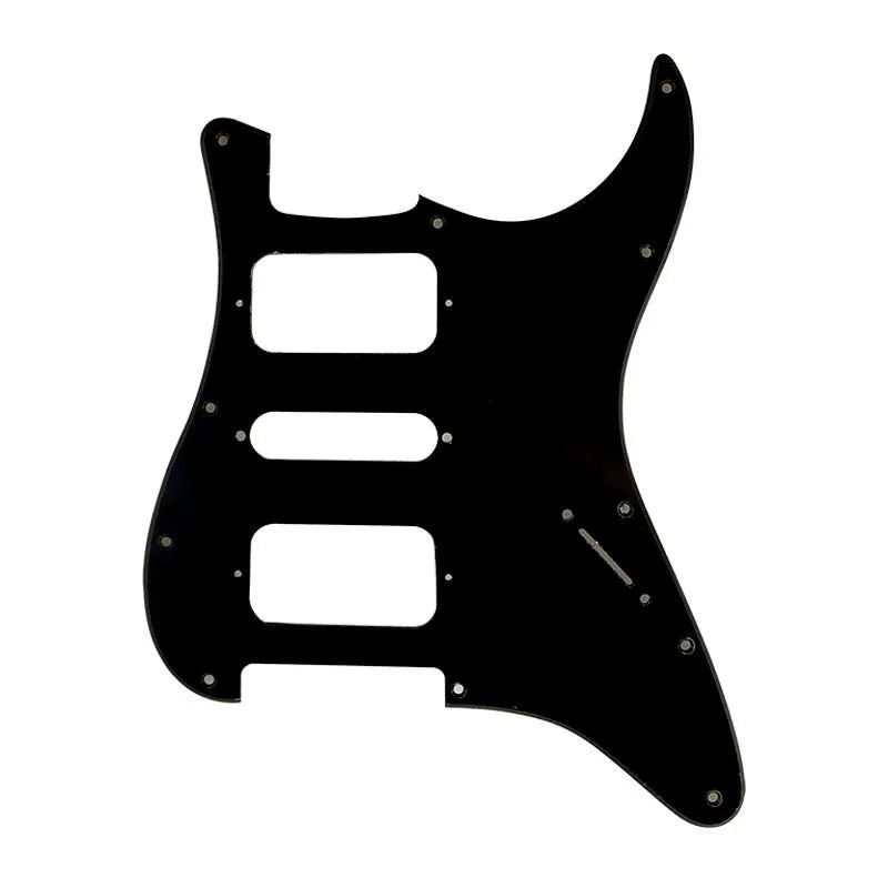 For USA\Mexico Fd Strat 11 Screw Holes HSH Two Deluxe Humbuckers Single St Guitar Pickguard No Control Hole Scratch Plate  from Ploutone