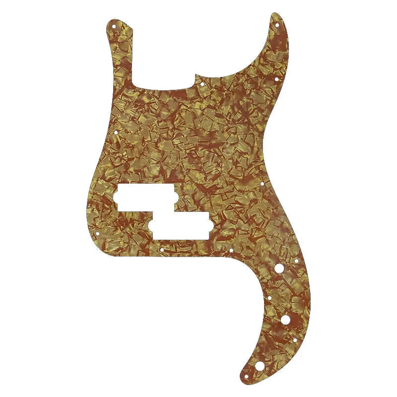 Precision Bass Pickguard - 13-Hole Fits Fender 4-String USA/MIM P-Bass - 4-Ply Bronze Pearl Default Title - Ploutone