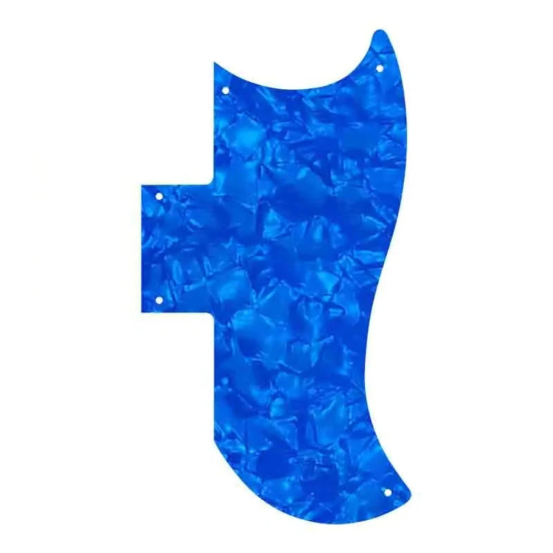Gibson SG 61' Reissue Half Face Pickguard - 25+ Colors 4-Ply Dark Blue Pearl - Ploutone