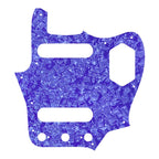 10-Hole SS Jaguar Pickguard for MIJ Fender - 20+ Colors 4-Ply Purple Pearl - Ploutone