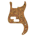 Precision Bass Pickguard - 13-Hole Fits Fender 4-String USA/MIM P-Bass - 25+ Colors 4-Ply Orange Shell - Ploutone
