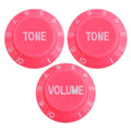 Electric Guitar Control Knobs, 24 Spline Imperial - Pink Knobs from Ploutone