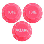 Electric Guitar Control Knobs, 24 Spline Imperial - Pink Knobs from Ploutone