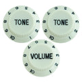 Electric Guitar Control Knobs, 24 Spline Imperial - Light Green & Black Knobs from Ploutone