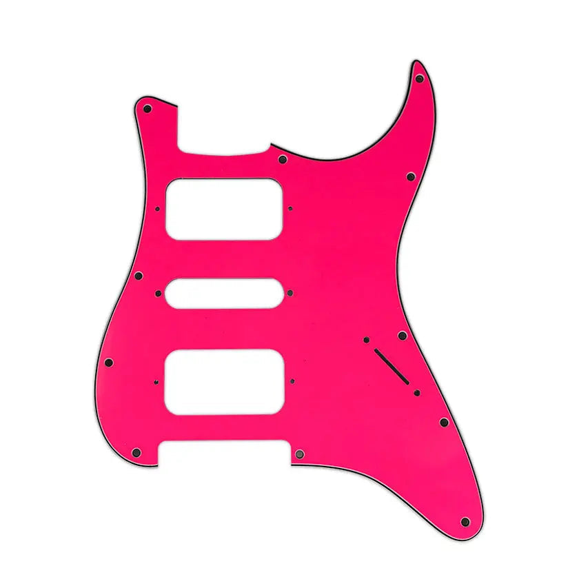 For USA\Mexico Fd Strat 11 Screw Holes HSH Two Deluxe Humbuckers Single St Guitar Pickguard No Control Hole Scratch Plate  from Ploutone