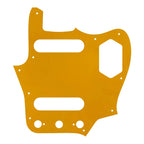 10-Hole SS Jaguar Pickguard for MIJ Fender - 20+ Colors 4-Ply Orange - Ploutone