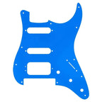 Floyd Rose Strat HSS Pickguard - 20+ Colors 3-Ply Blue - Ploutone