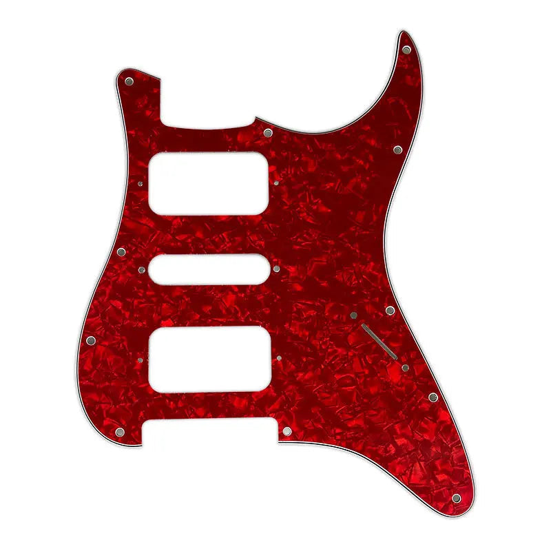 For USA\Mexico Fd Strat 11 Screw Holes HSH Two Deluxe Humbuckers Single St Guitar Pickguard No Control Hole Scratch Plate  from Ploutone