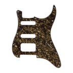 Fender Stratocaster HSS Pickguard (Open Humbucker) - 4-Ply Brown Pearl HSS Stratocaster Pickguards from Ploutone