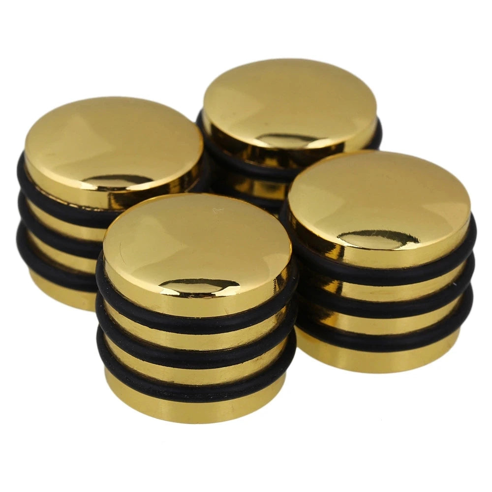 Chrome Alloy Guitar Knobs, 18 Spline Metric 6mm - Gold - Ploutone