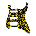 Fender Stratocaster HSS Pickguard (Open Humbucker) - 4-Ply Yellow Tortoise HSS Stratocaster Pickguards from Ploutone