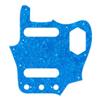 10-Hole SS Jaguar Pickguard for MIJ Fender - 20+ Colors 4-Ply Light Blue Pearl - Ploutone