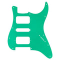 11-Hole HSH Strat Pickguard (No Control Holes) - 4-Ply Green - Ploutone