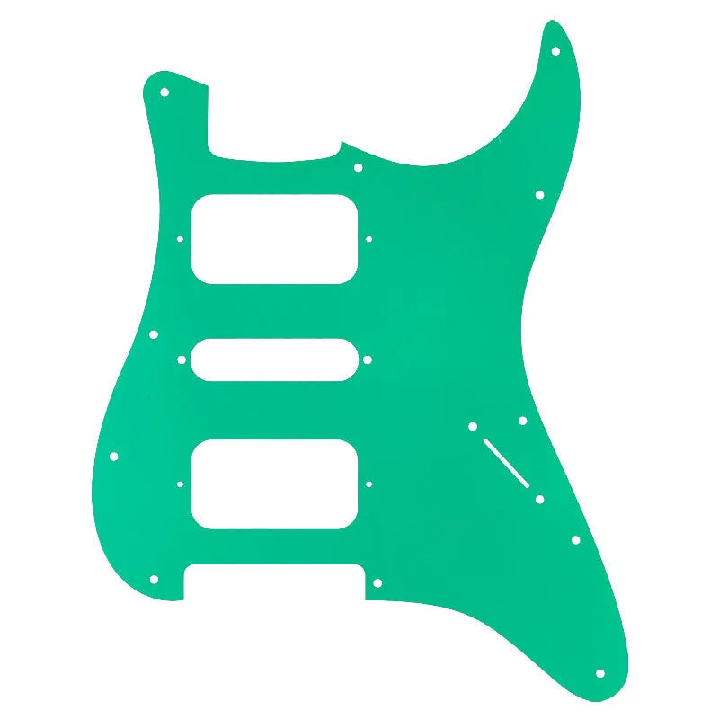 For USA\Mexico Fd Strat 11 Screw Holes HSH Two Deluxe Humbuckers Single St Guitar Pickguard No Control Hole Scratch Plate  from Ploutone