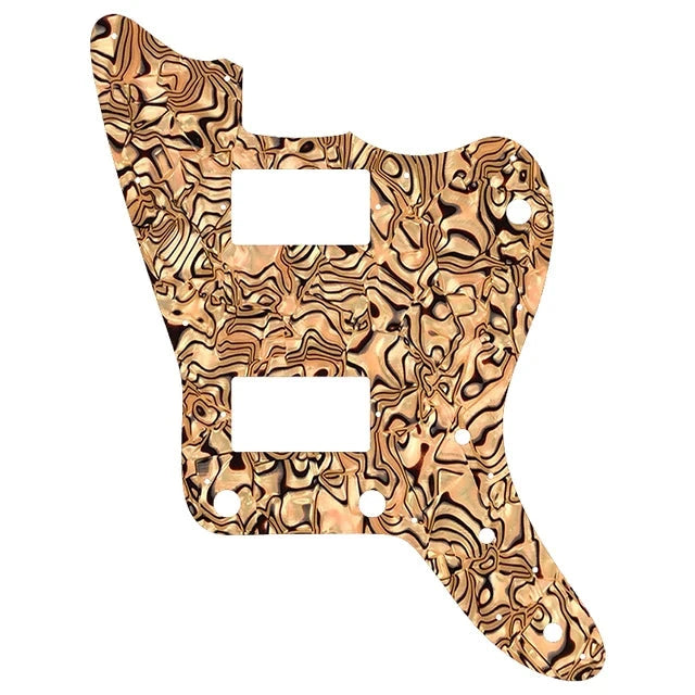 MIJ Jazzmaster PAF Pickguard (No Upper Controls) - Brown Pearl Shell - Ploutone