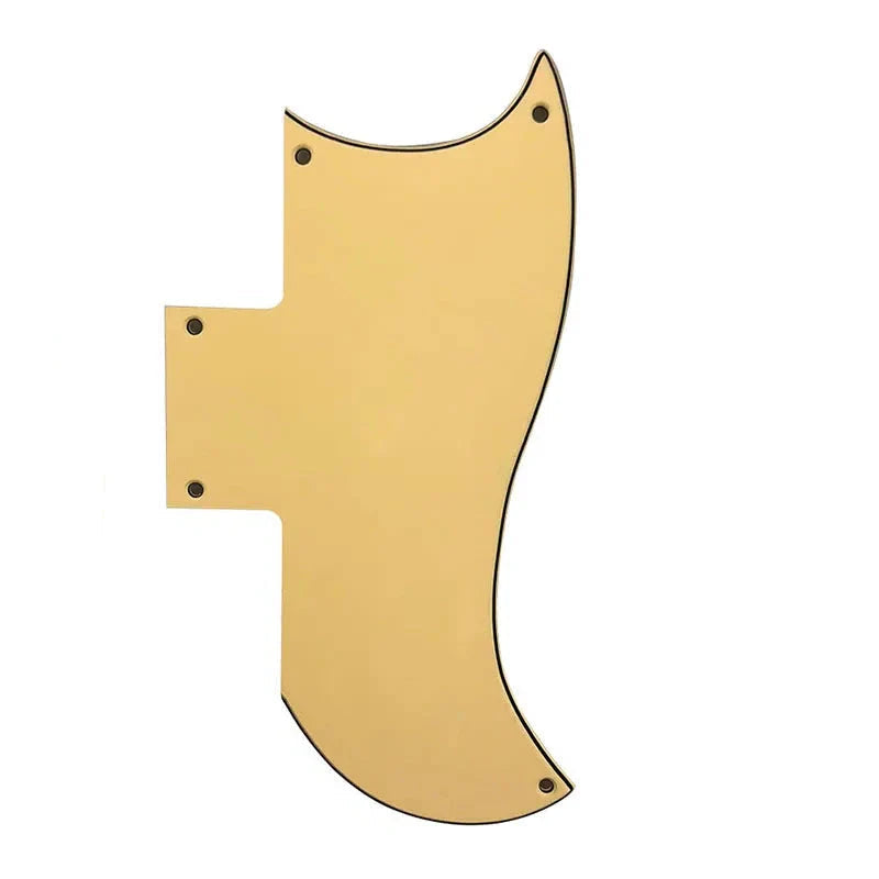 Gibson SG 61' Reissue Half Face Pickguard - 3-Ply Cream Yellow - Ploutone