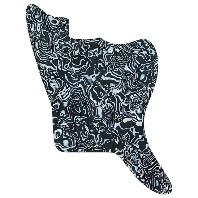 Jazzmaster Pickguard Blank 13-Hole - Black Pearl Shell - Ploutone