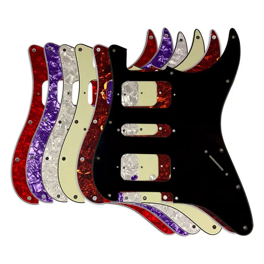 11-Hole HSH Strat Pickguard - Over 20 Colors  from Ploutone