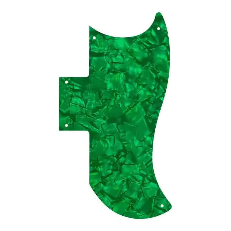 Gibson SG 61' Reissue Half Face Pickguard - 25+ Colors 4-Ply Green Pearl - Ploutone