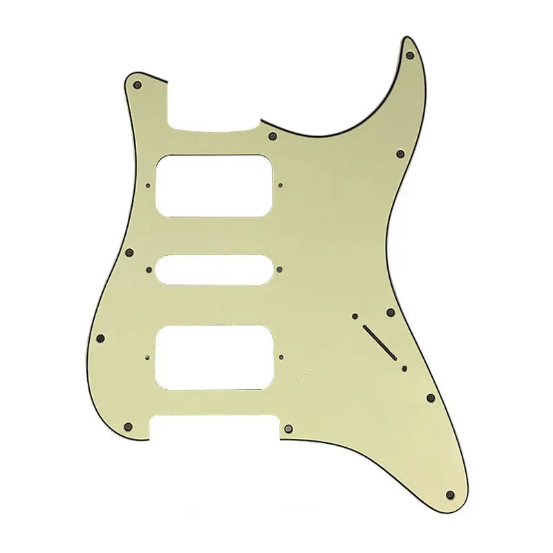 11-Hole HSH Strat Pickguard (No Control Holes) - 20+ Colors 3-Ply Mint Green - Ploutone