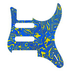 Yamaha Pacifica 112V, 212V, 612V Pickguard - 30+ Colors 4-Ply Blue Pearl Shell - Ploutone