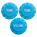 Electric Guitar Control Knobs, 24 Spline Imperial - Light Blue & White Default Title - Ploutone