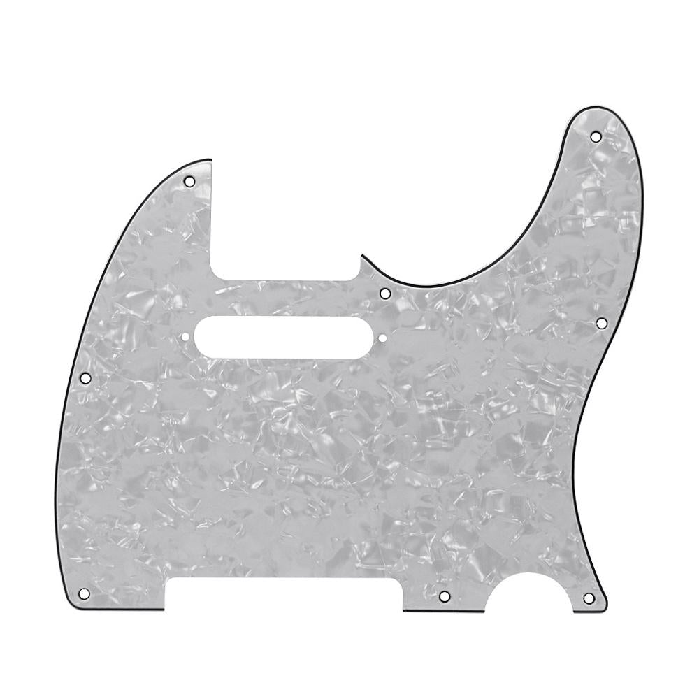 8-Hole Telecaster Pickguard - 4-Ply White Pearl Default Title - Ploutone